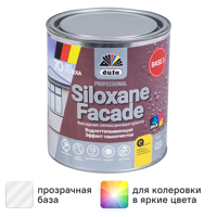 Изображение товара Фасадная краска Dufa Siloxane матовая для наружных работ 0.9 л