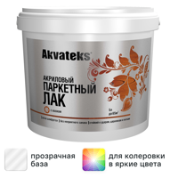 Изображение товара Лак паркетный Akvateks акриловый полуматовый бесцветный 5 л