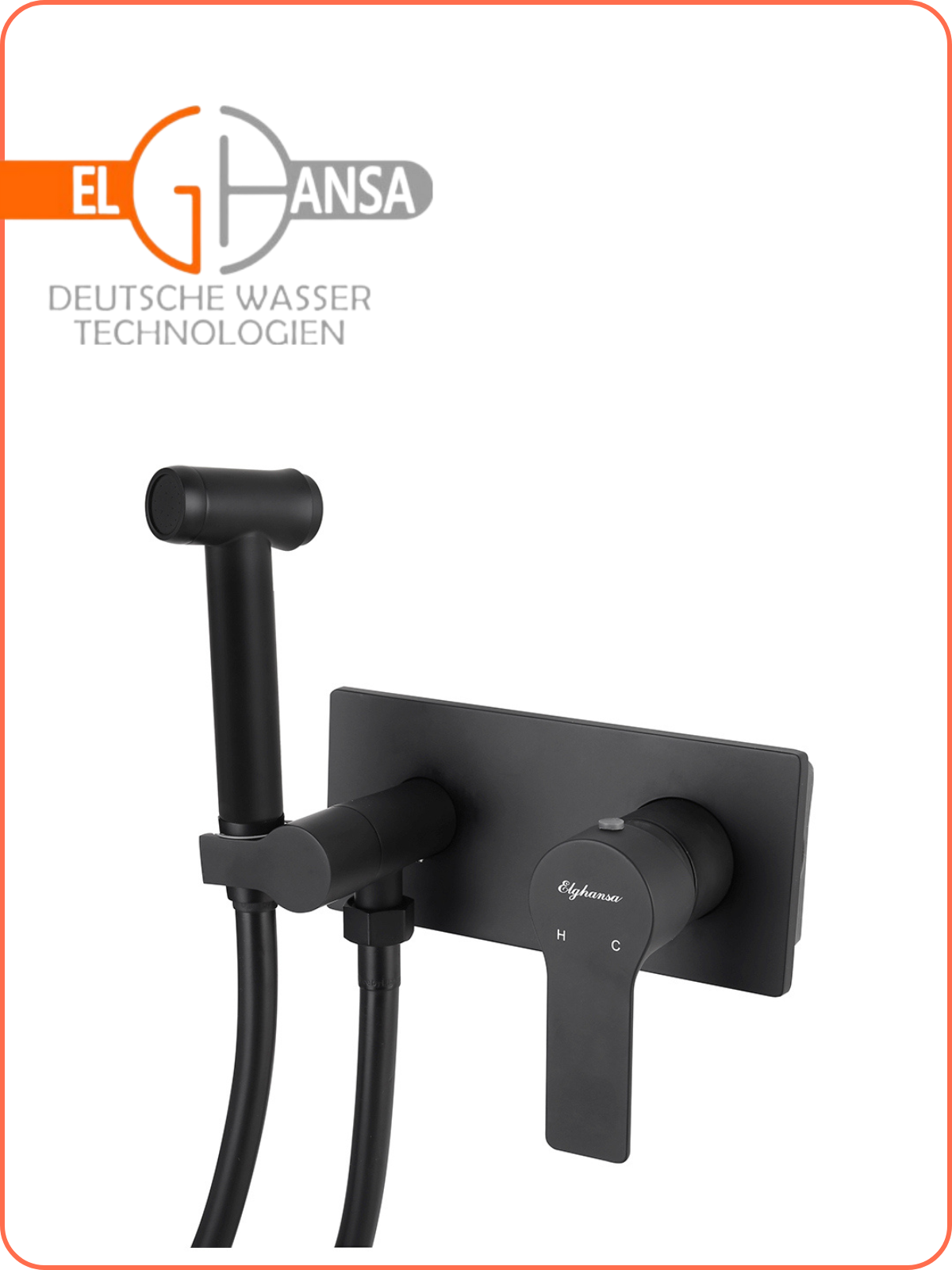 Изображение товара Смеситель для биде Elghansa 15Q0943-Black (Set-84) с гигиеническим душем встраиваемый цвет черный Изображение товара Смеситель для биде Elghansa 15Q0943-Black (Set-84) с гигиеническим душем встраиваемый цвет черный