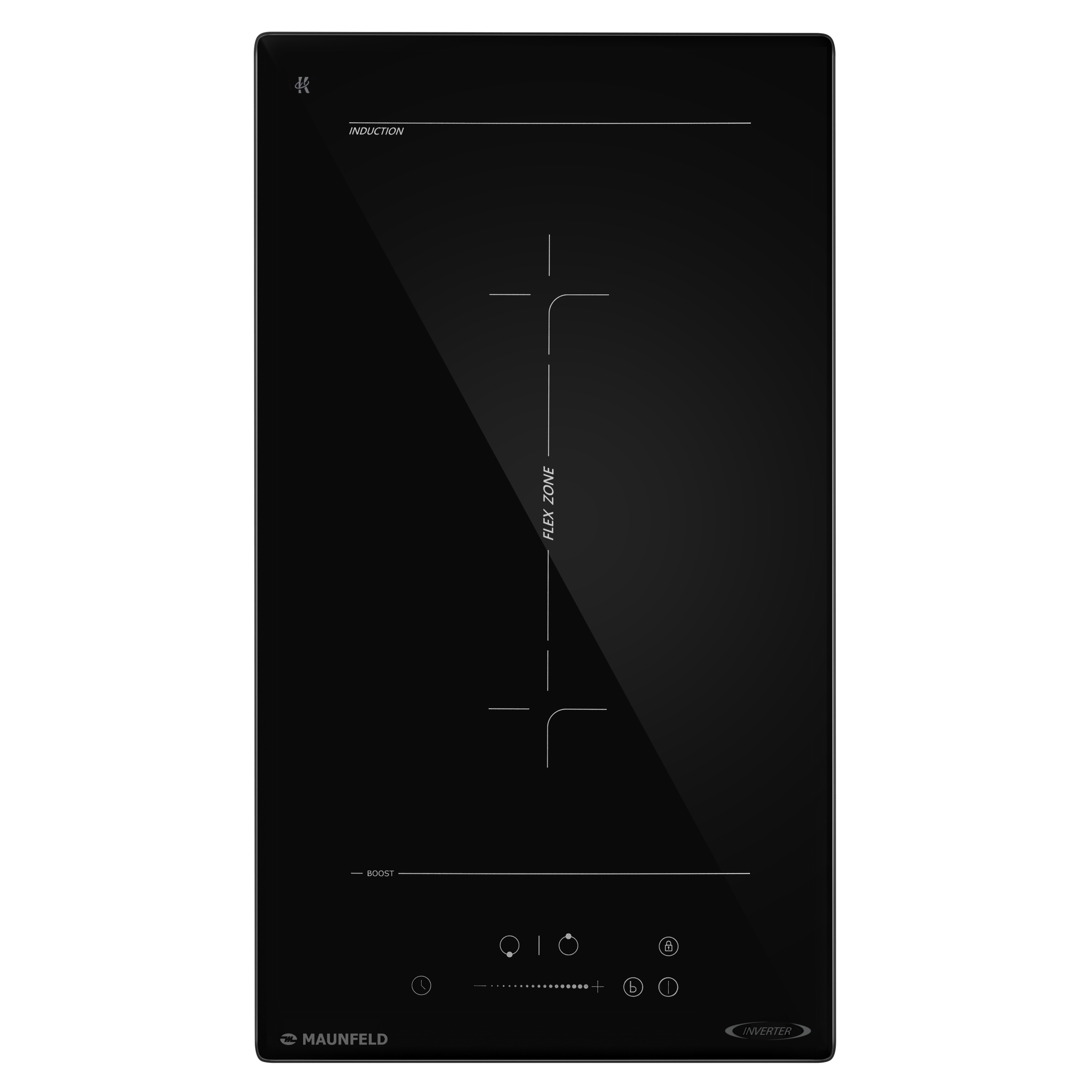 Изображение товара Индукционная варочная панель Maunfeld AVI3028SFBK, 2 конфорки, черная