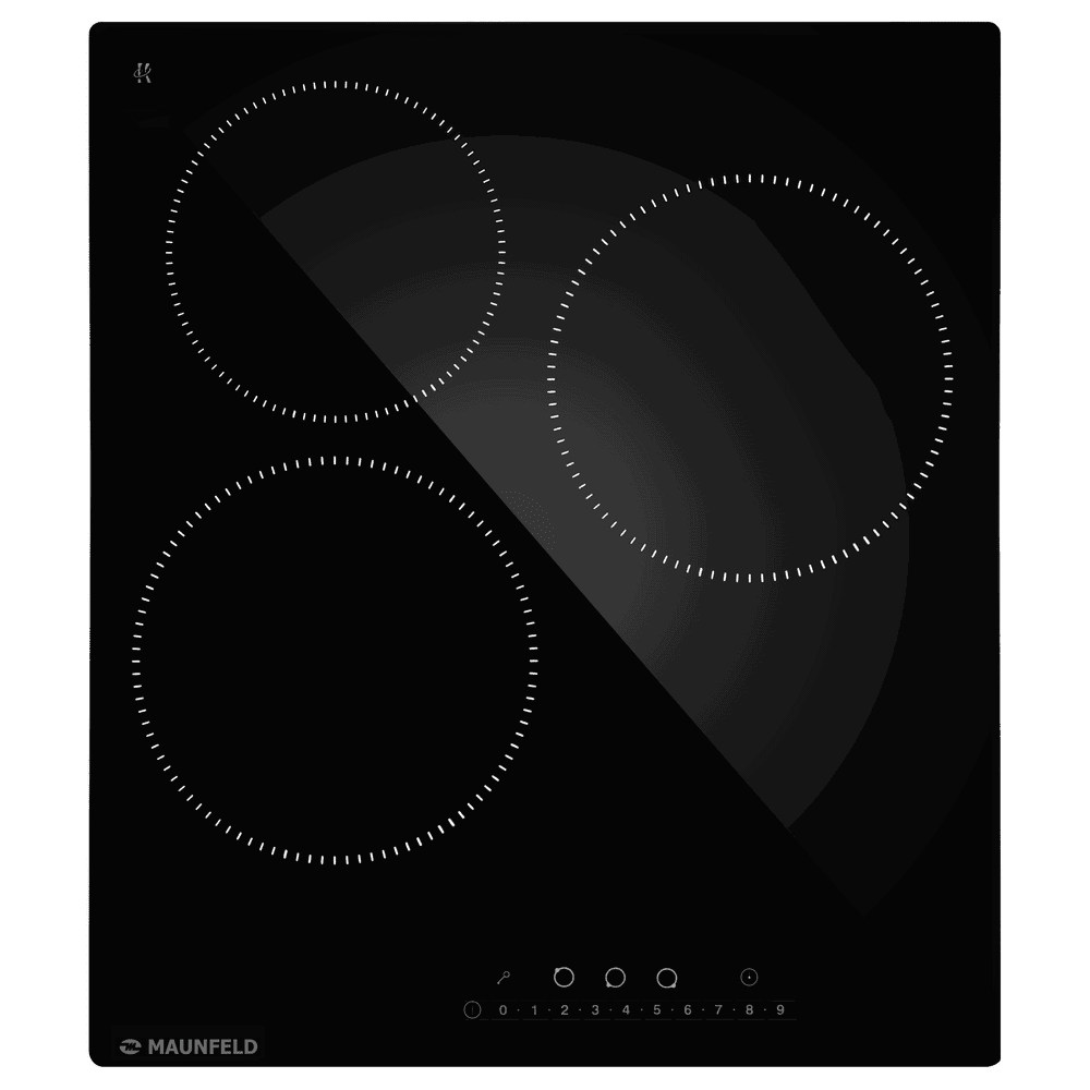Изображение товара Электрическая варочная панель Maunfeld AVCE4534SBK 45 см 3 конфорки цвет черный