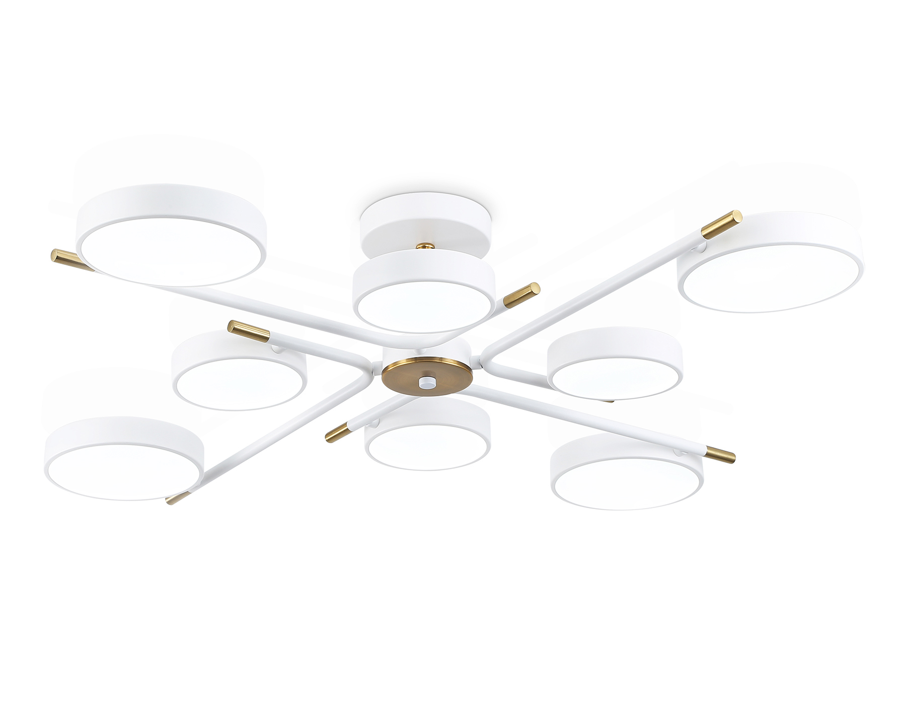 Изображение товара Люстра потолочная светодиодная Ambrella Light Comfort Fl516338 40 м² белая металлическая