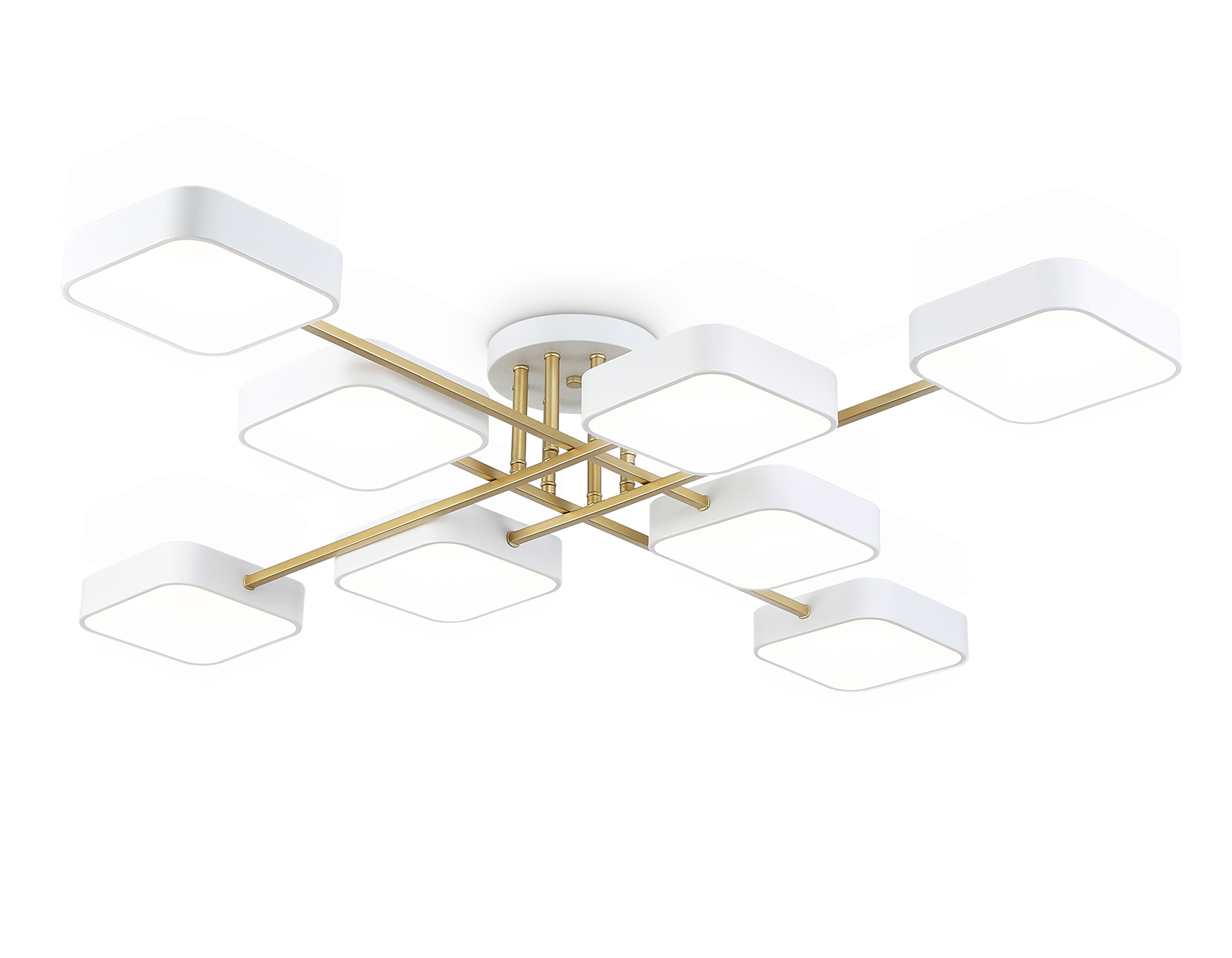 Изображение товара Люстра потолочная светодиодная Ambrella light Comfort 8 плафонов 48 м² белый