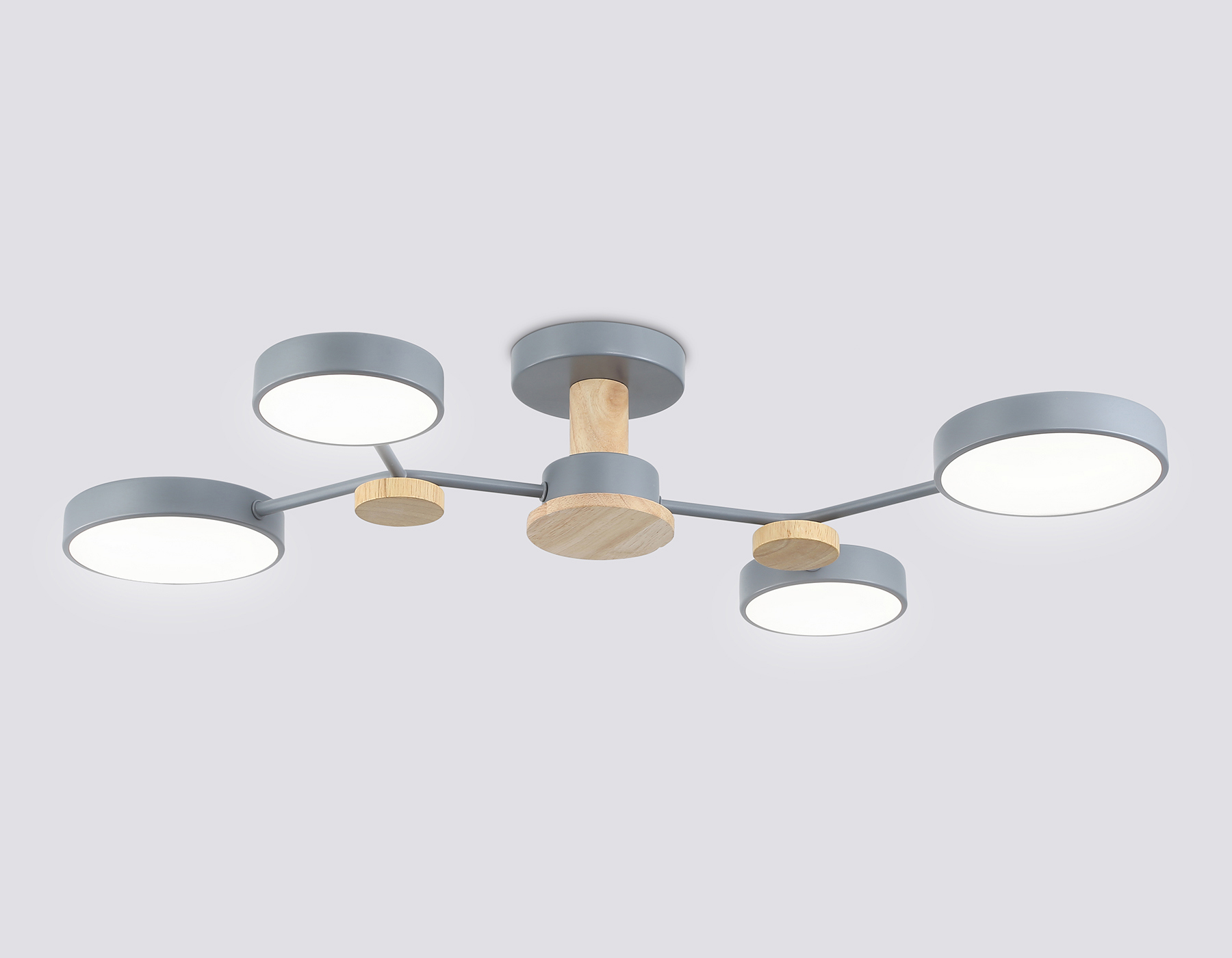 Изображение товара Люстра потолочная Ambrella light Comfort Fl4859 20 м² серый сучасный дизайн светодиодная