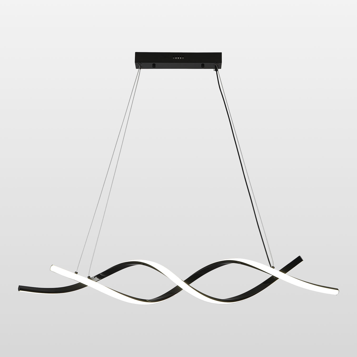 Изображение товара Линейно-подвесной светильник Люссоле Bradford SY3617 16 м² нейтральный белый свет черный дизайн