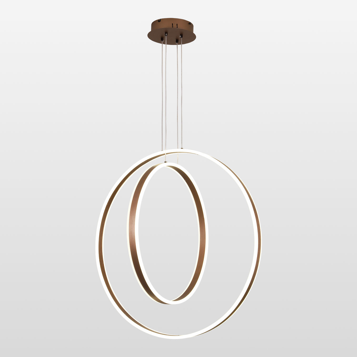 Изображение товара Светильник подвесной светодиодный Люссоле Grant Sy3917 40 м² нейтральный белый свет цвет коричневый