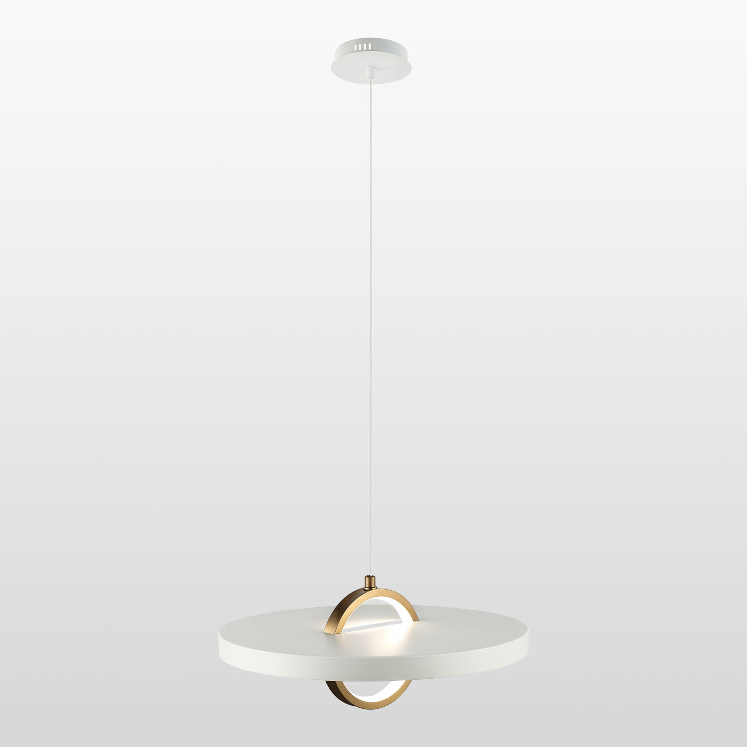 Изображение товара Светильник подвесной светодиодный Люссоле Ketchikan Sy9917 5 м² теплый белый (желтый) свет цвет белый