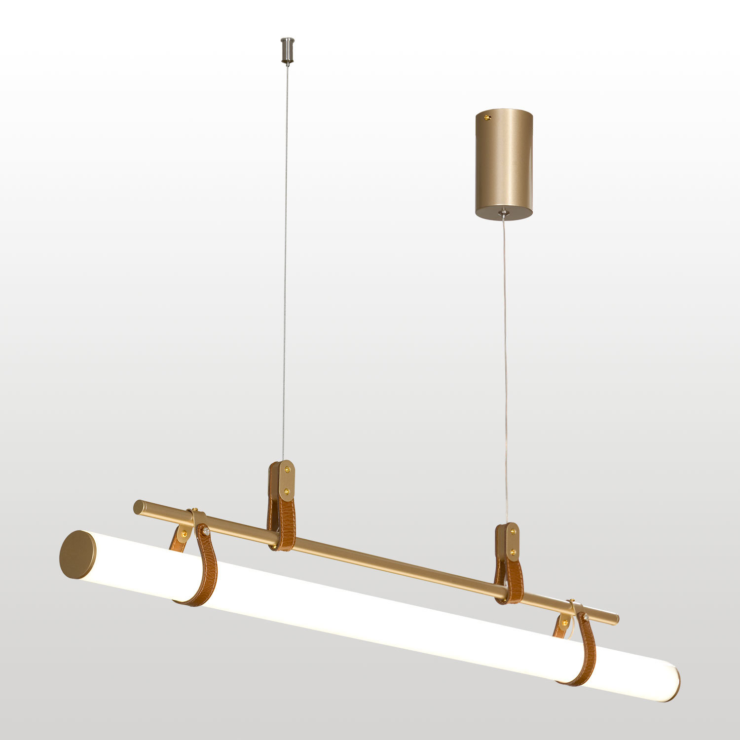 Изображение товара Светильник подвесной светодиодный Люссоле Clinch Sy2627 19 м² нейтральный белый свет цвет золото