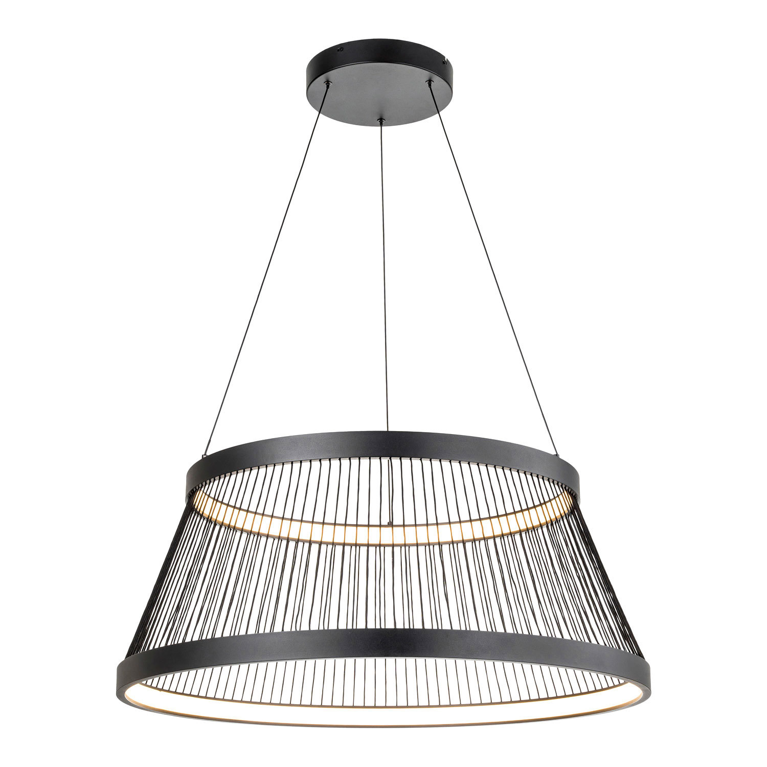 Изображение товара Люстра подвесная светодиодная Люссоле Macon Sy0137 38 м² современная черная