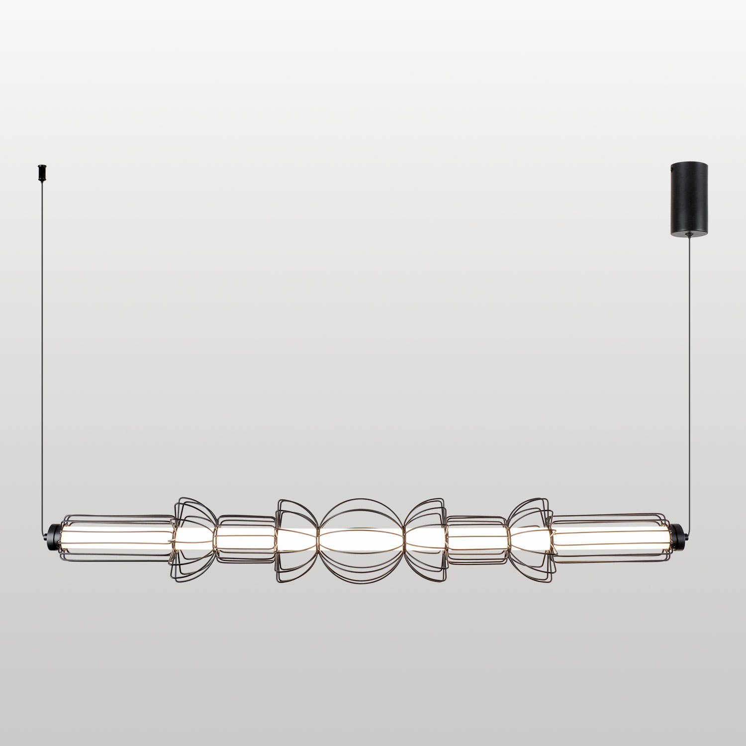 Изображение товара Светильник подвесной светодиодный Люссоле Howard Sy9437 10 м² теплый белый черный