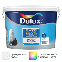 Изображение товара Краска фасадная Dulux Classic Colour матовая прозрачная база BC 9 л
