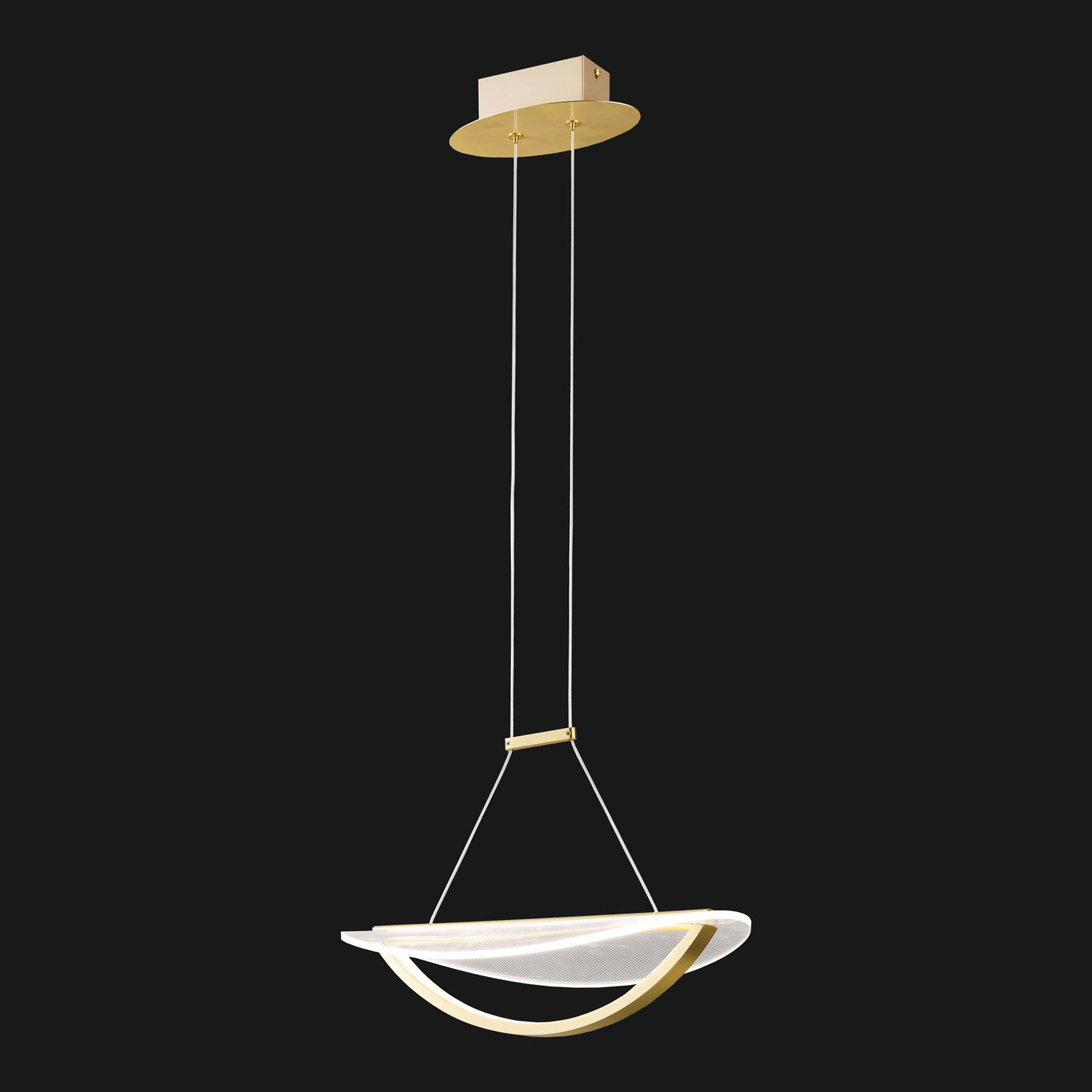 Изображение товара Люстра подвесная Люссоле Lampasas SY1247 для низких потолков 20 Вт золотистая