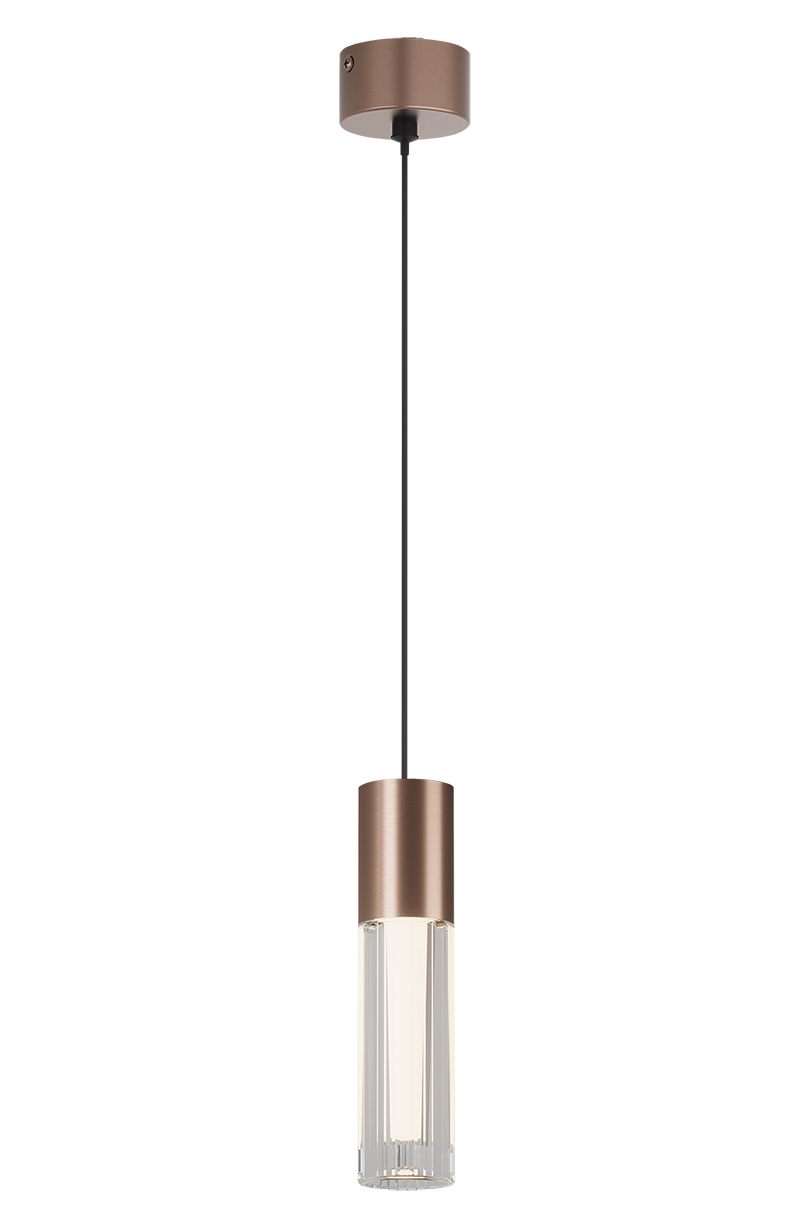 Изображение товара Светильник подвесной светодиодный Italline It014-0204 rose gold 2 м² теплый белый (желтый) свет цвет розовое золото
