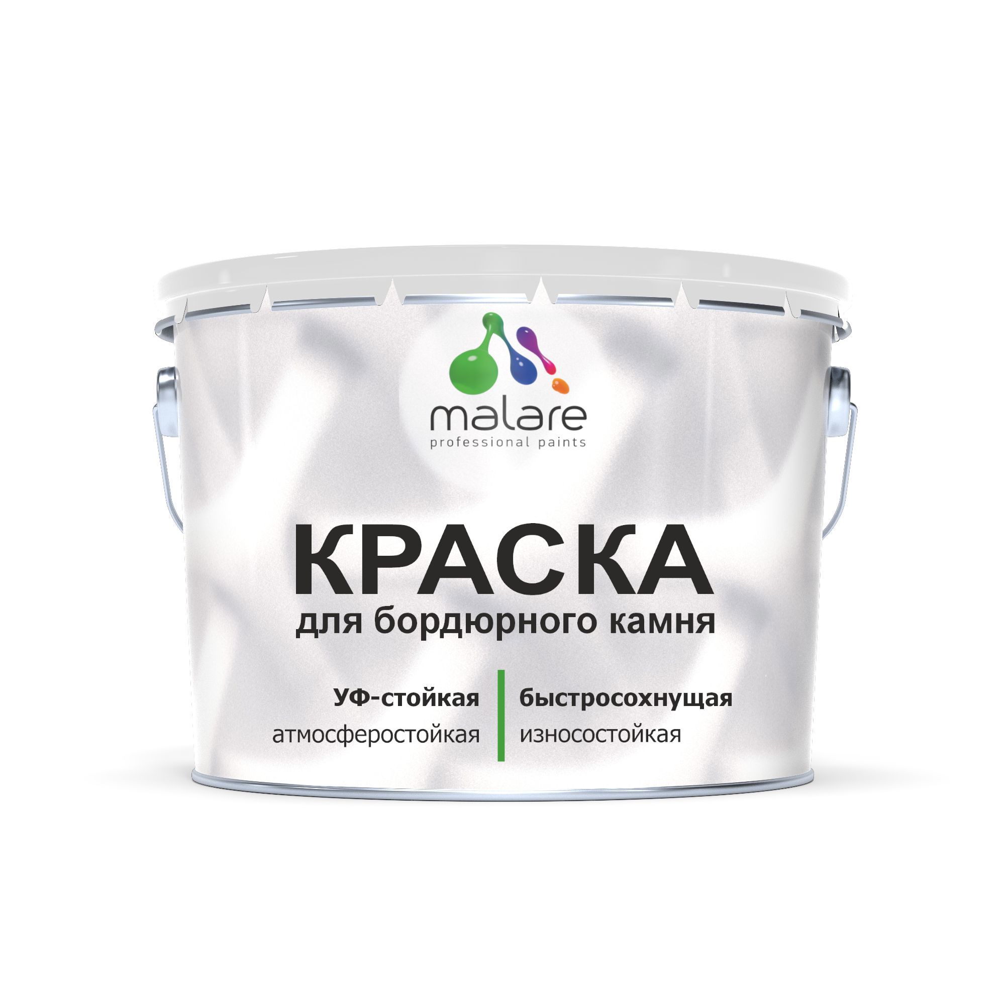 Изображение товара Краска для бордюров MALARE StrongCorr износостойкая матовая 12.5 кг