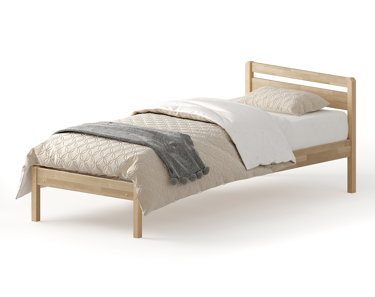 Изображение товара Кровать ДОМАКЛЕВО Лето Н3 190x90 Массив берёзы