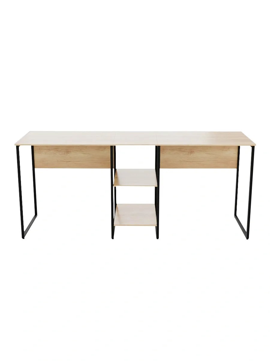 Изображение товара Стол двойной письменный Ridberg Detroit 180x75x54 см ЛДСП цвет дуб