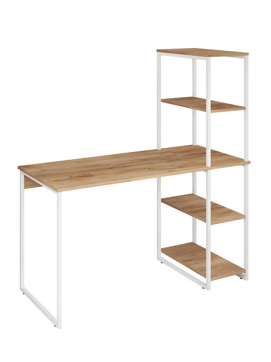 Изображение товара Стол письменный Ridberg Memphis 100x142.2x58.4 см ЛДСП цвет дуб