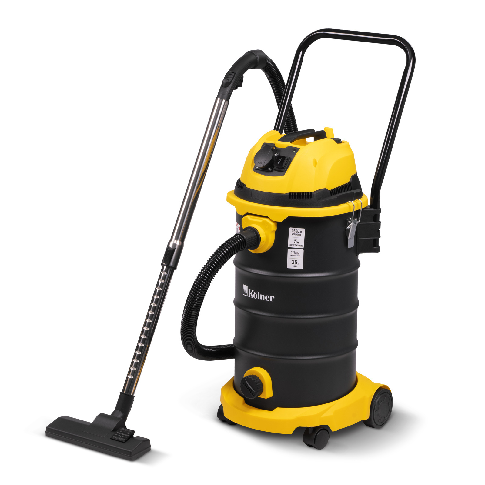 Изображение товара Строительный пылесос Kolner KVC 35L-FS 1500 Вт 35 л