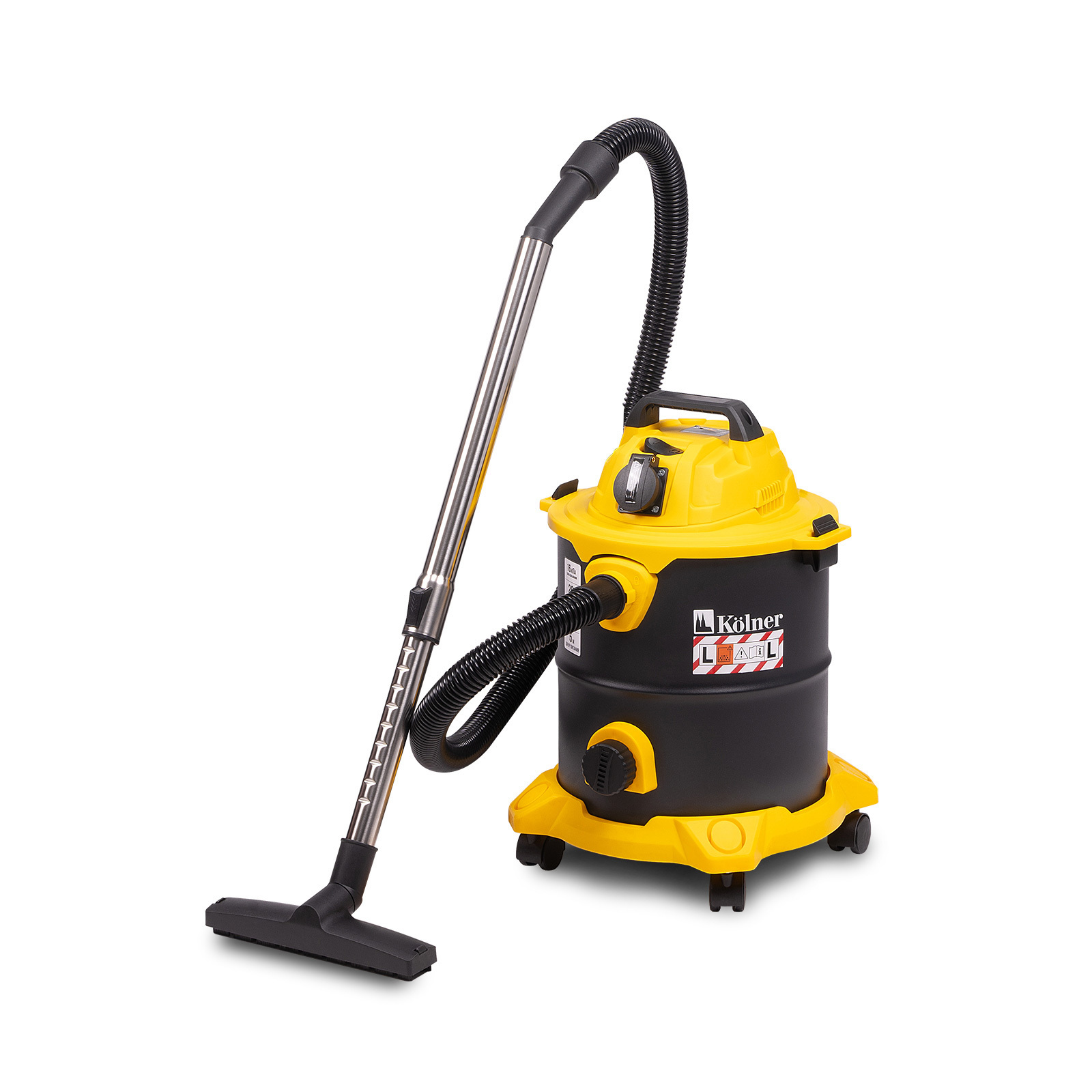 Изображение товара Пылесос строительный Kolner KVC 20L-S, 1200 Вт, 20 л для сухой и влажной уборки