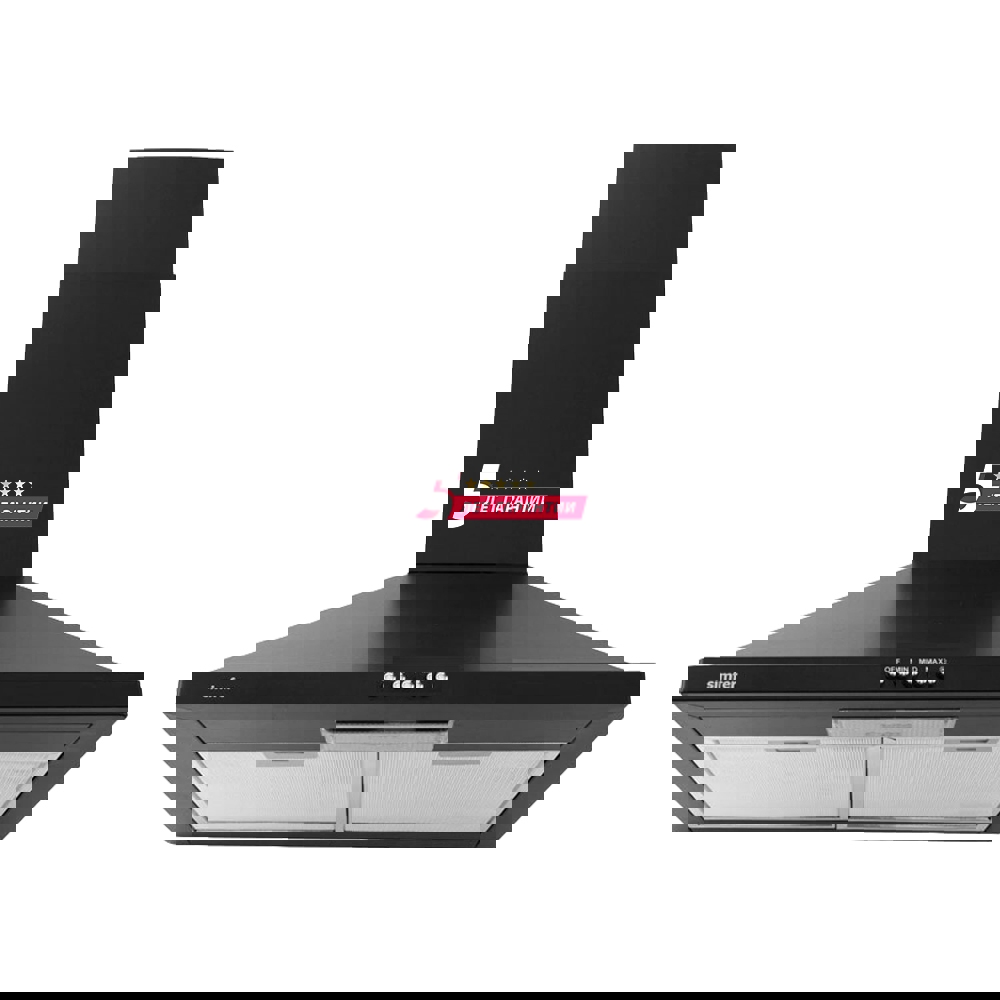 Изображение товара Вытяжка для кухни Simfer 8563SM с механическим управлением и фильтром из алюминия