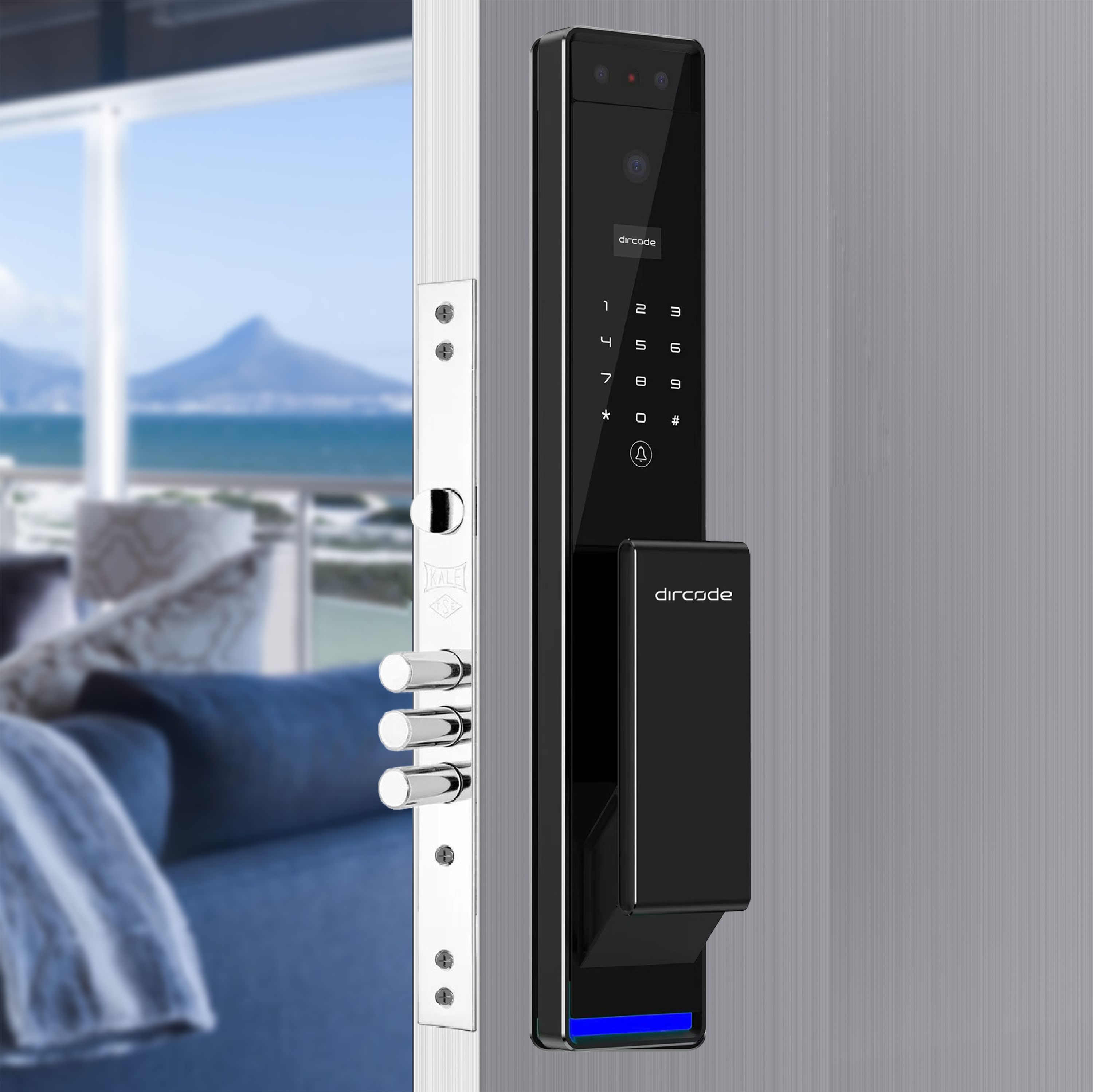 Изображение товара Умный замок Dircode T850 с распознаванием лица ладони отпечатка NFC pin и приложением Tuya