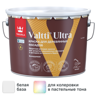 Изображение товара Краска для деревянных фасадов Tikkurila Valtti Ultra матовая цвет белый база А 9 л