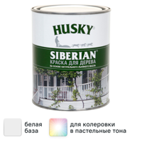 Изображение товара Краска для дерева Husky Siberian моющаяся полуматовая цвет белый 0.9 л Изображение товара Краска для дерева Husky Siberian моющаяся полуматовая цвет белый 0.9 л