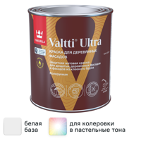 Изображение товара Краска для деревянных фасадов Tikkurila Valtti Ultra матовая цвет белый база А 0.9 л