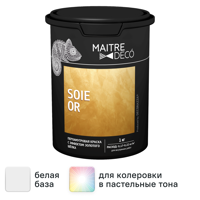 Изображение товара Краска декоративная Maitre Deco Soie Or 1 кг цвет золотой