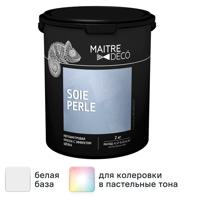 Изображение товара Краска декоративная Maitre Deco Soie Perle 2 кг цвет серо-бежевый