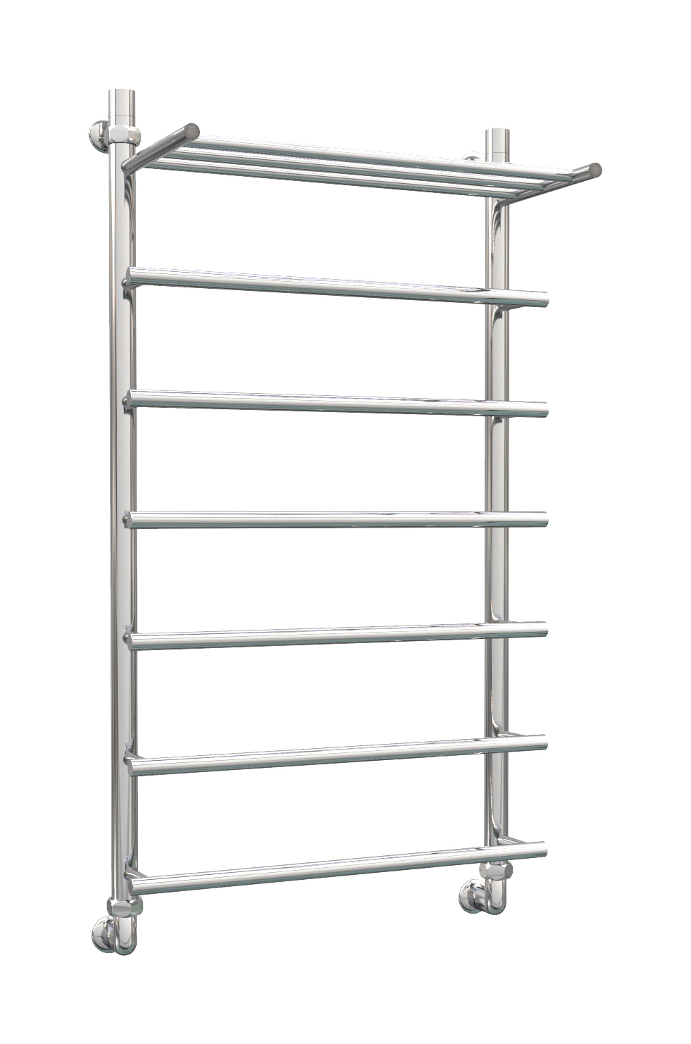 Изображение товара Водяной полотенцесушитель с полкой Роснерж L106100, 1000x530 мм нержавеющая сталь хром