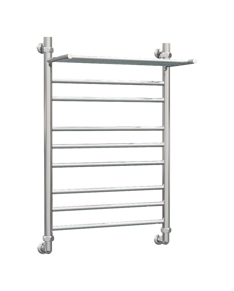 Изображение товара Полотенцесушитель водяной с полкой Лесенка Роснерж L107110 80x40 см из нержавеющей стали