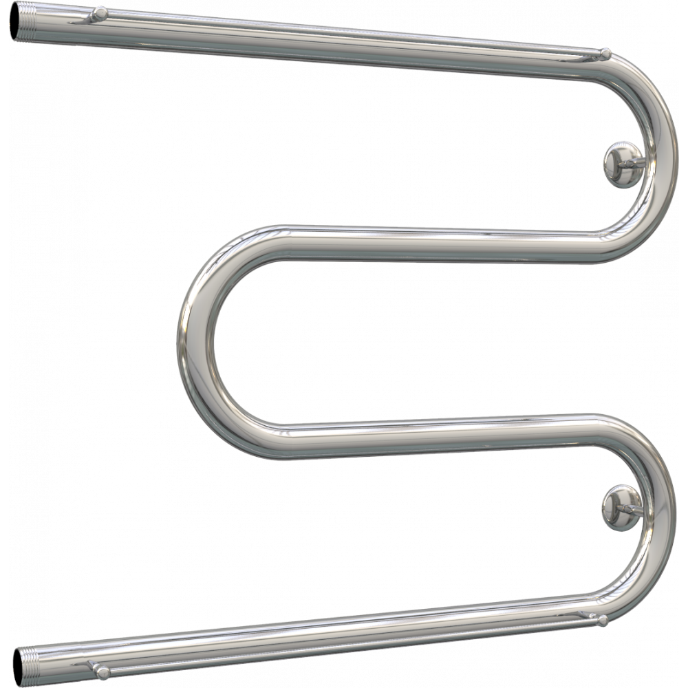 Изображение товара Водяной полотенцесушитель Роснерж M-образный с полкой 600x600 мм хром