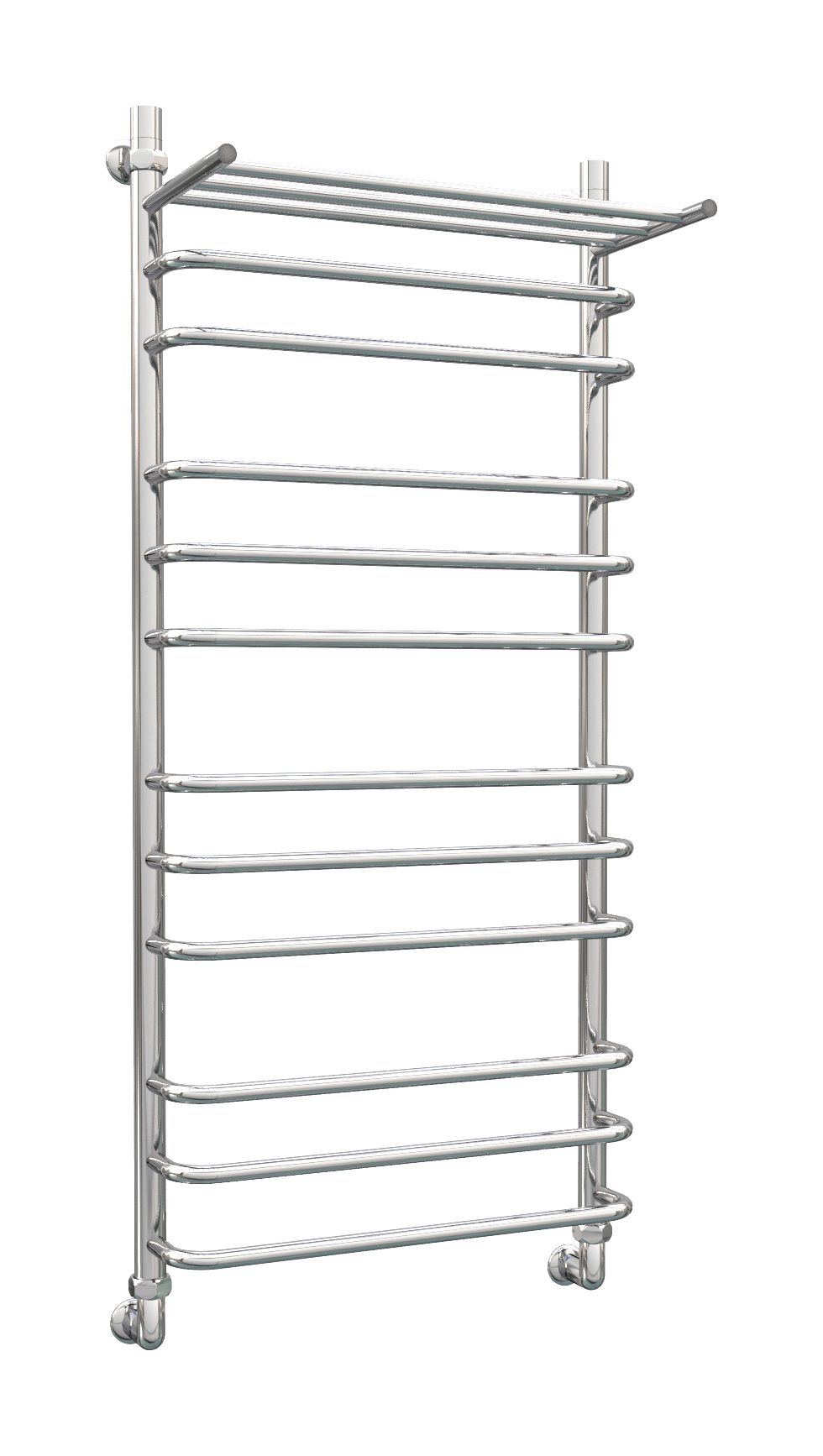 Изображение товара Водяной полотенцесушитель с полкой Роснерж L102110 1200x630 мм хром