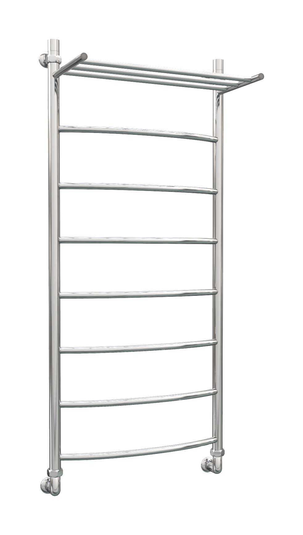 Изображение товара Водяной полотенцесушитель с полкой Лесенка Роснерж L104100 1200x530 мм хром