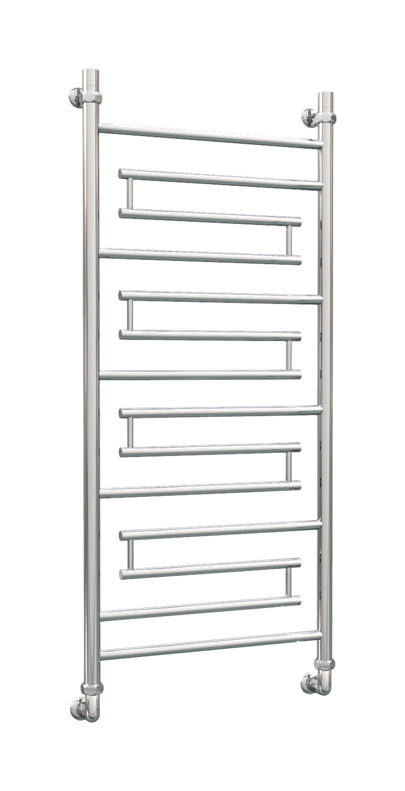 Изображение товара Полотенцесушитель водяной лесенка Роснерж L109000 1200x630 мм универсальная подводка нержавеющая сталь цвет хром