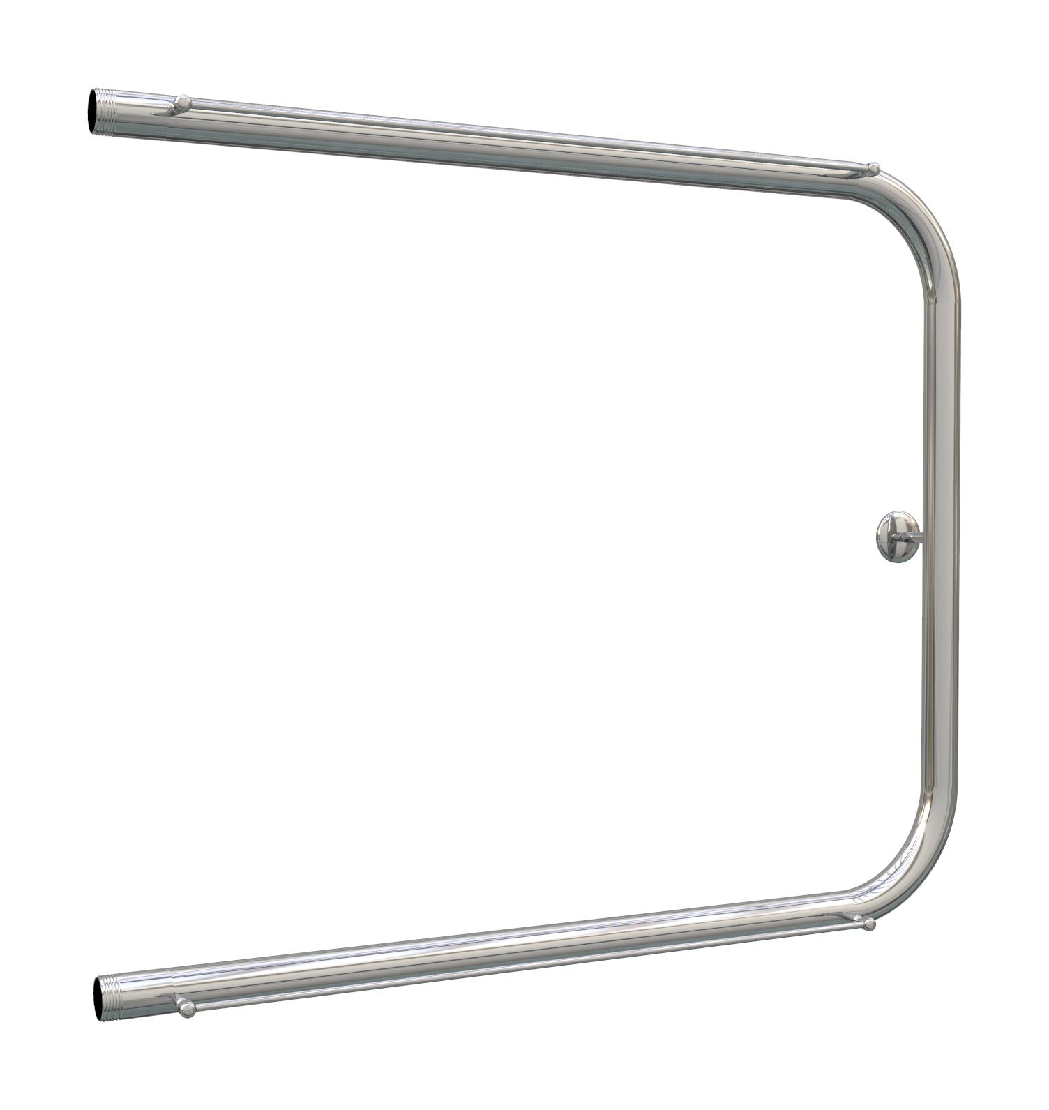 Изображение товара Водяной полотенцесушитель П-образный с полкой Роснерж P101100 хром 60x70 см