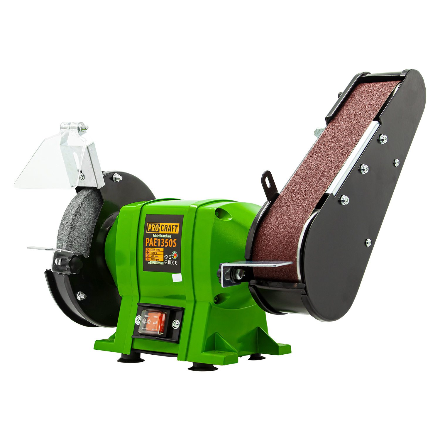 Изображение товара Станок точильный Procraft PAE1350S 250 Вт диск лента безопасность