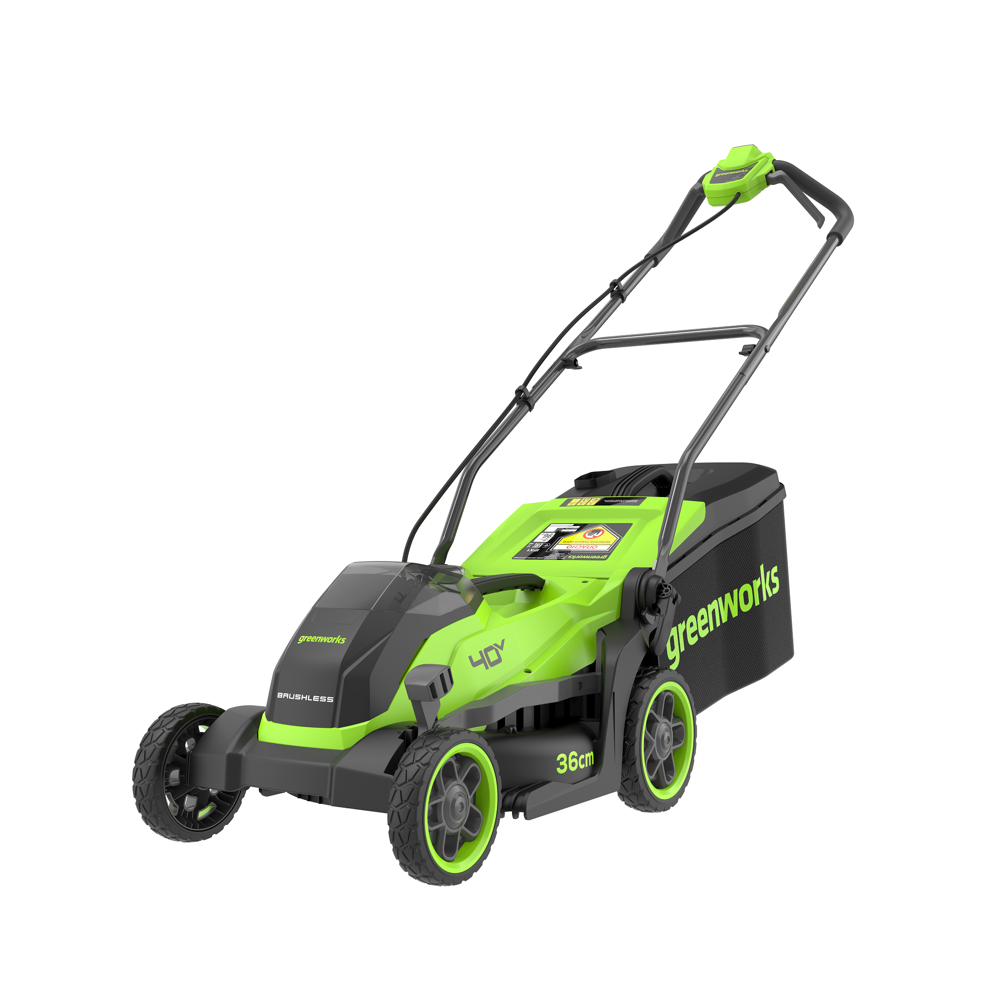 Изображение товара Газонокосилка аккумуляторная Greenworks Gd40lm361 40 В 36 см АКБ и ЗУ не в комплекте