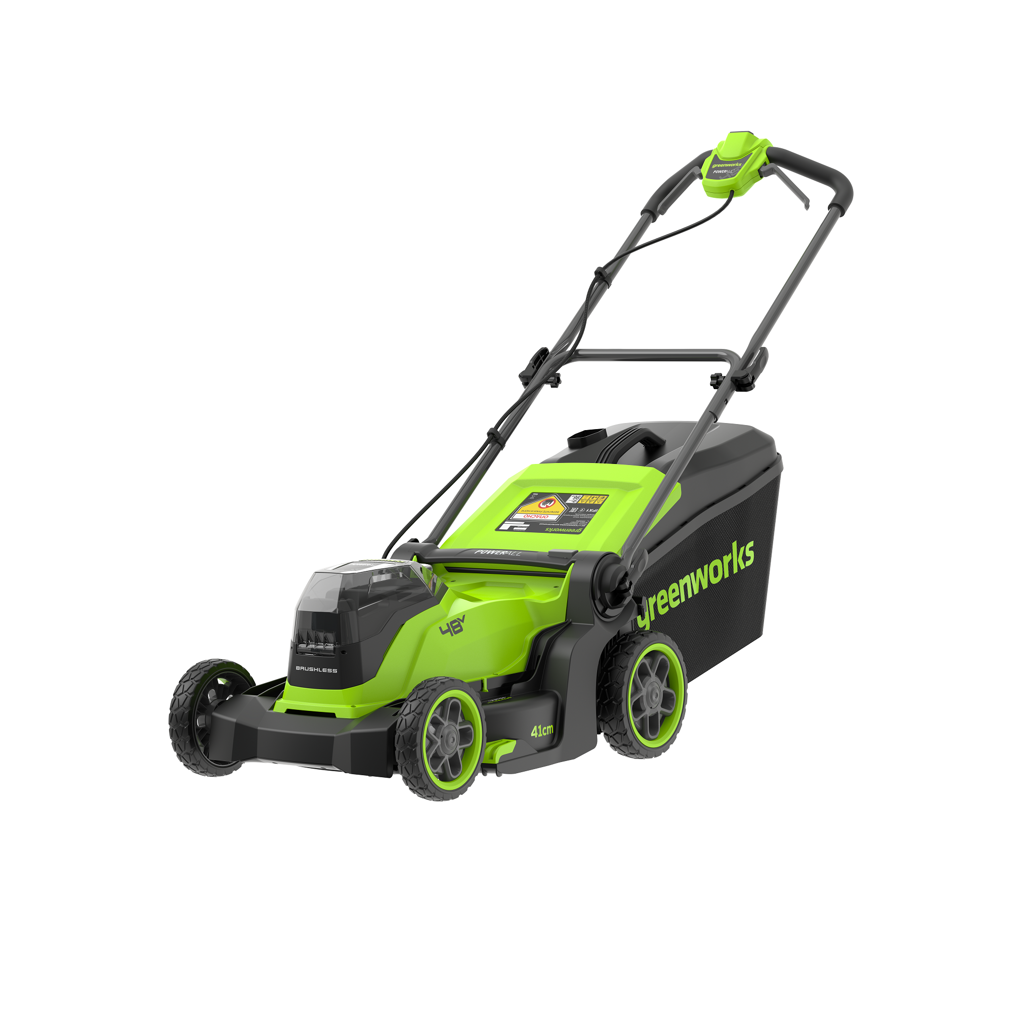 Изображение товара Газонокосилка аккумуляторная Greenworks Gd24x2lm411 24 В 41 см 2x4 Ач АКБ и ЗУ в комплекте