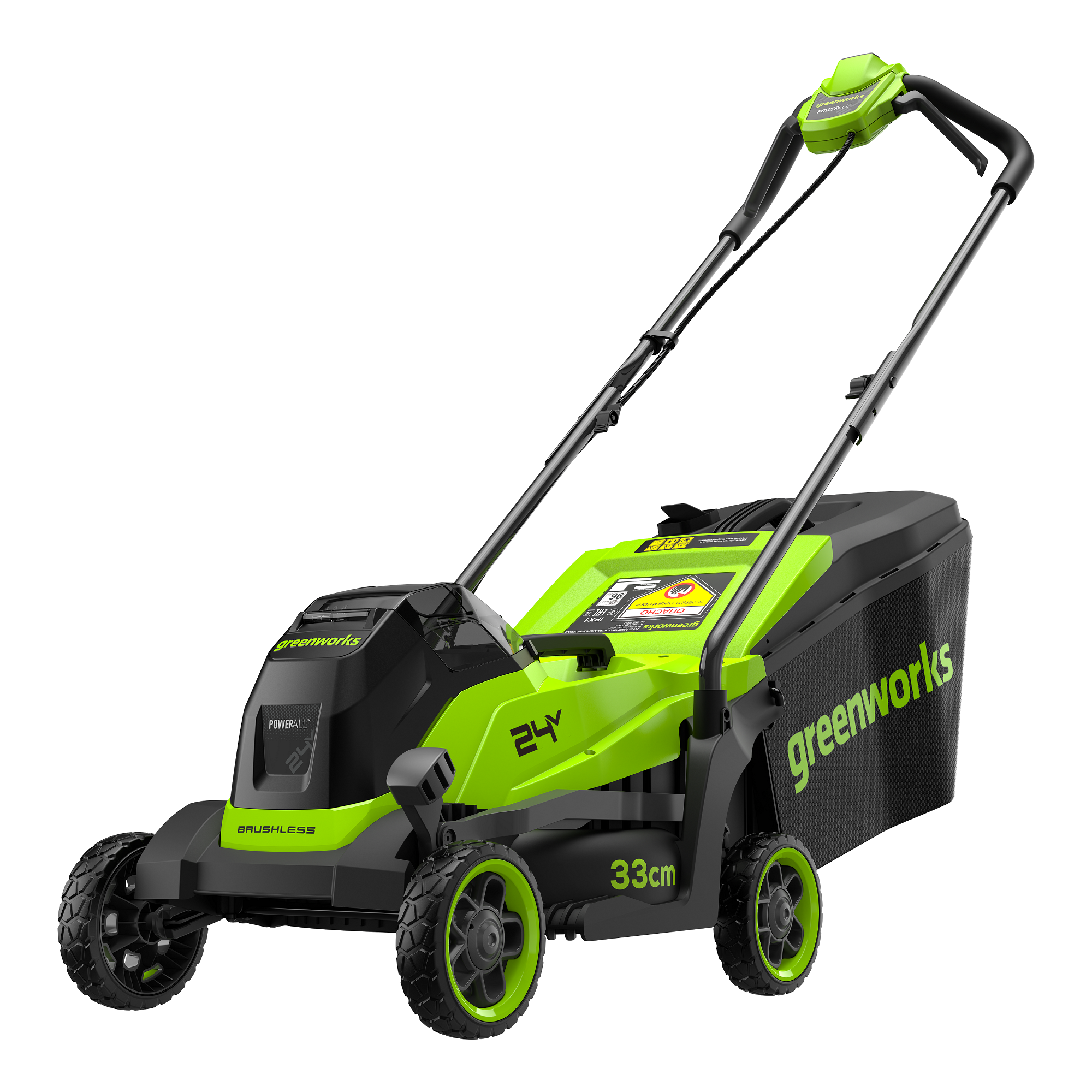 Изображение товара Газонокосилка аккумуляторная Greenworks Gd24lm331 24 В 33 см 1x4 Ач АКБ и ЗУ в комплекте Изображение товара Газонокосилка аккумуляторная Greenworks Gd24lm331 24 В 33 см 1x4 Ач АКБ и ЗУ в комплекте