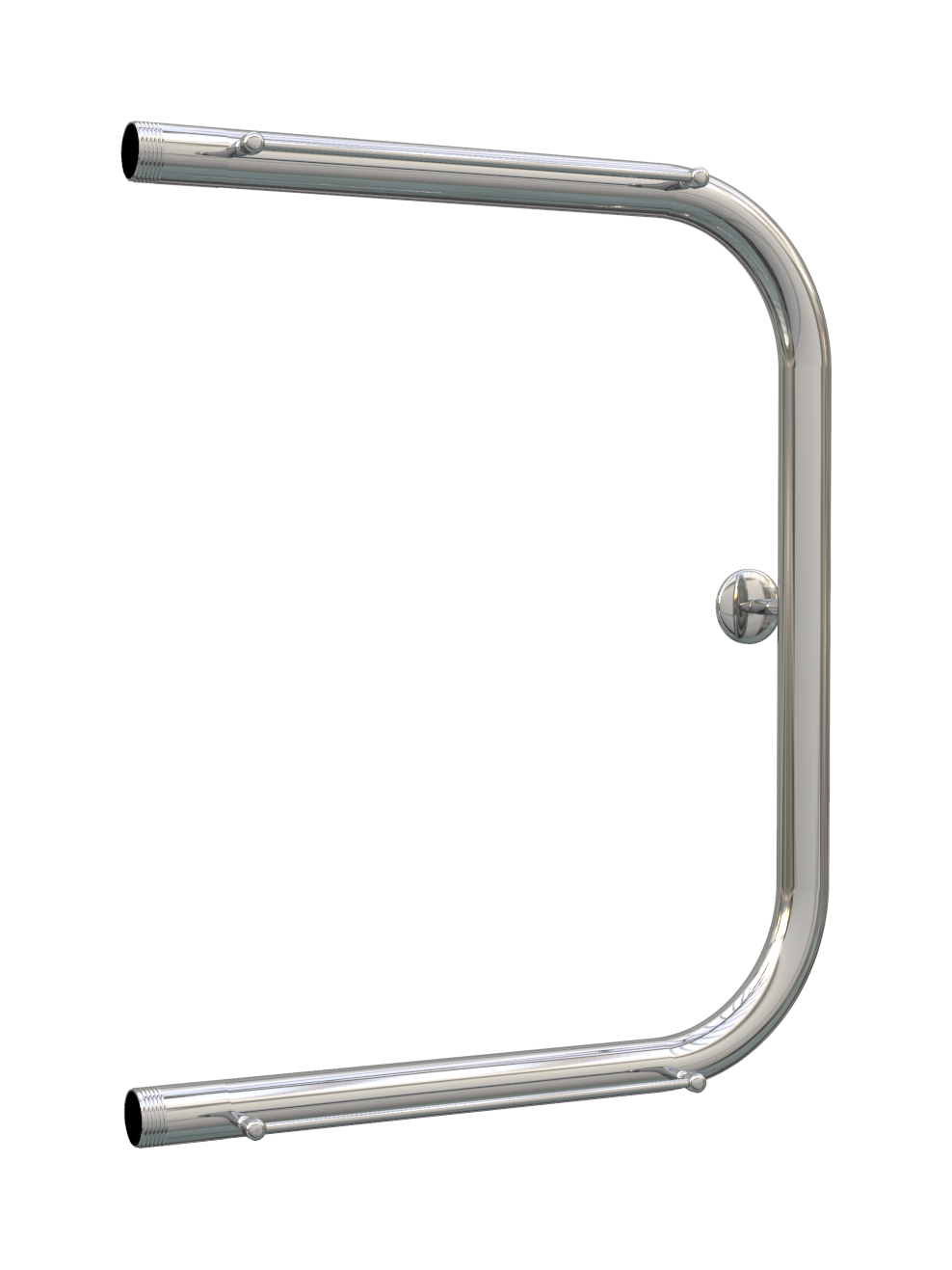 Изображение товара Водяной полотенцесушитель Роснерж П-образный с полкой 50x40 см хром Россия