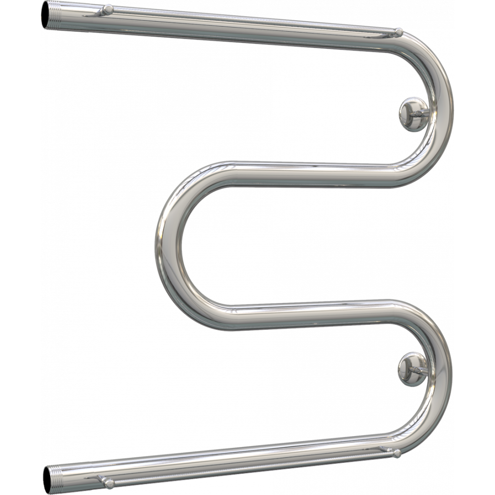 Изображение товара Водяной полотенцесушитель Роснерж M101100 50x50 с полкой из нержавеющей стали хром