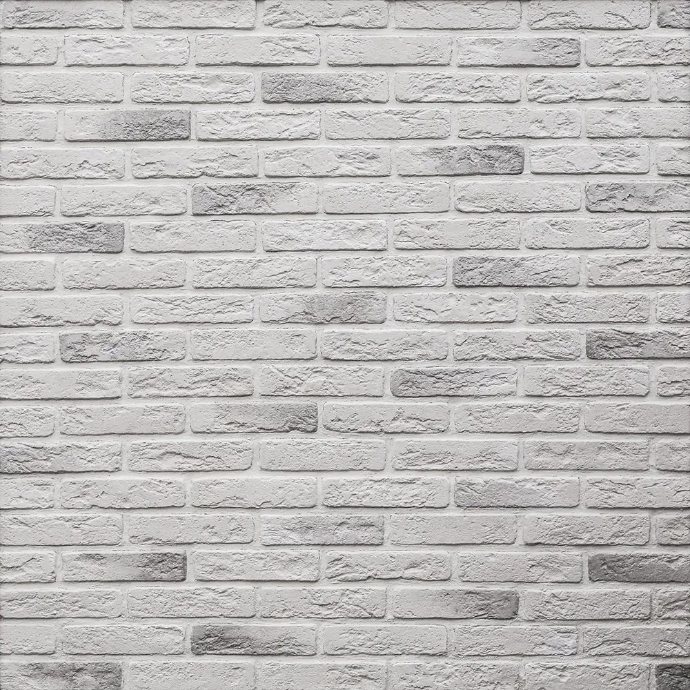 Камень искусственный Monte Alba Эллин Брик белый с серыми прокрасами 1.1м²