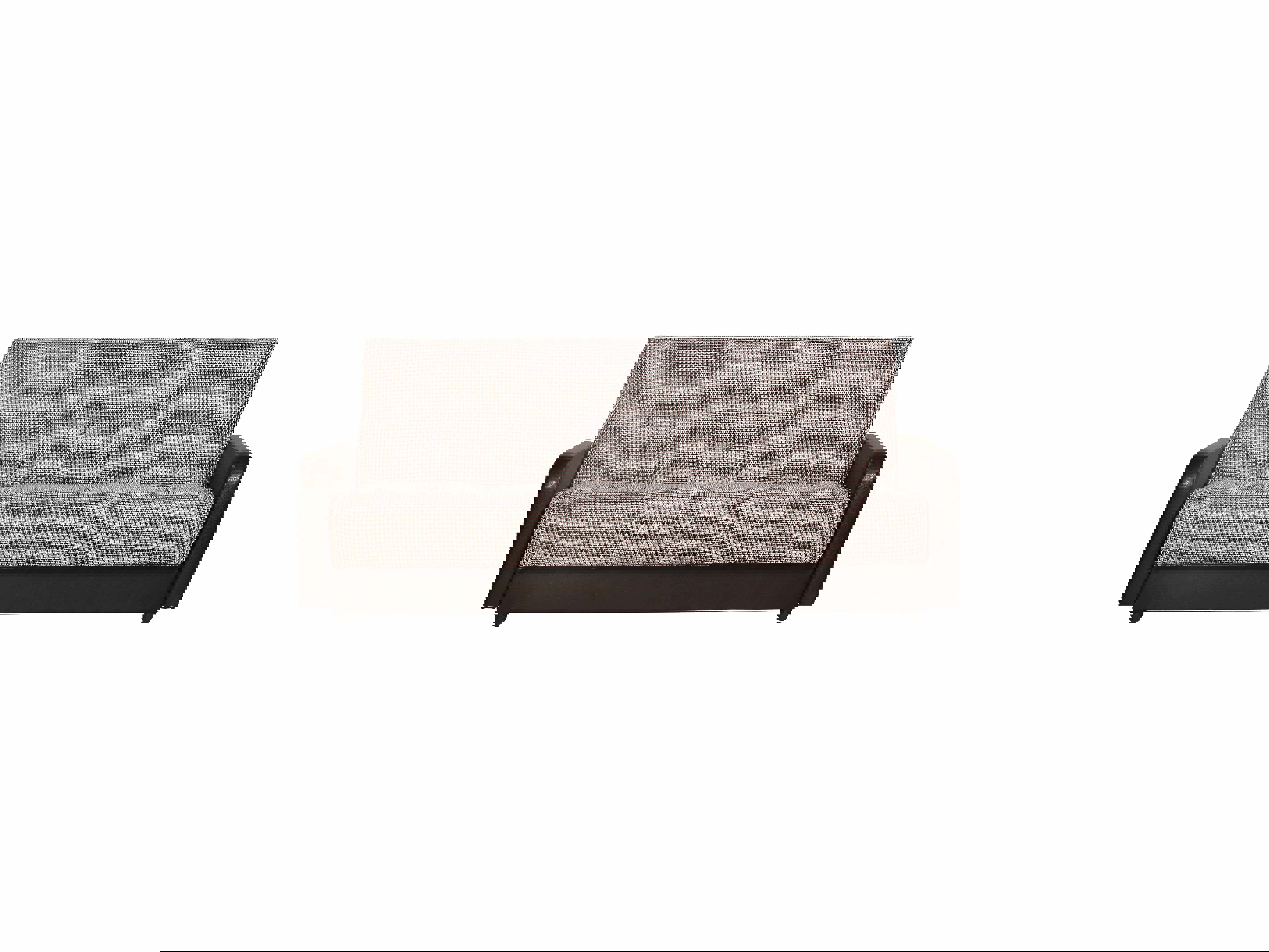 Изображение товара Диван раскладной Meblines Лондон 215x90x90 см рогожка коричневый