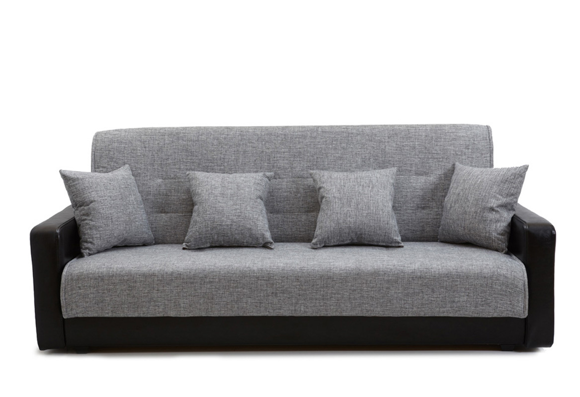 Изображение товара Диван раскладной Meblines Лондон 215x100 см серый