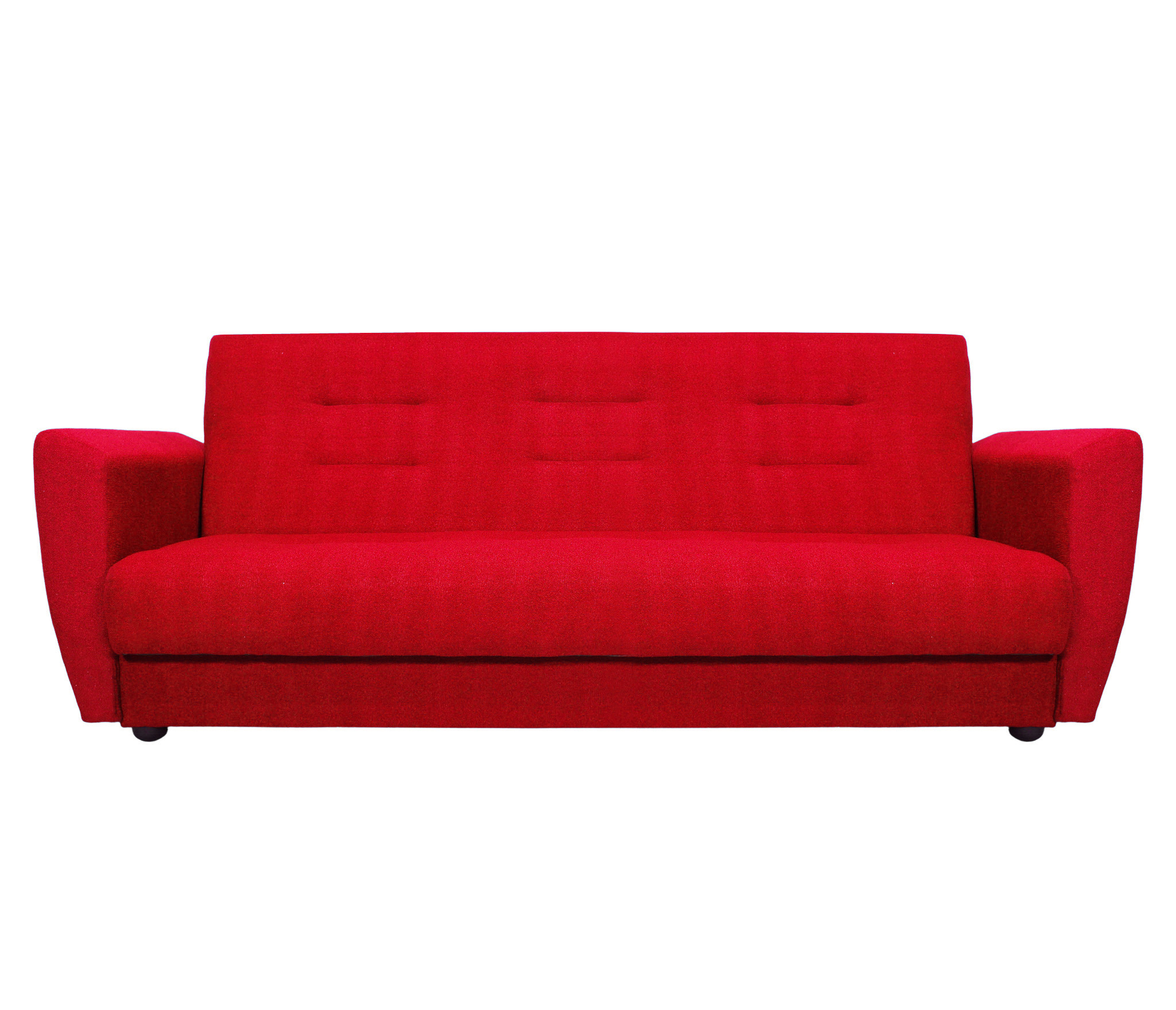 Изображение товара Диван раскладной Meblines Лира 220x90 см велюр астра красная