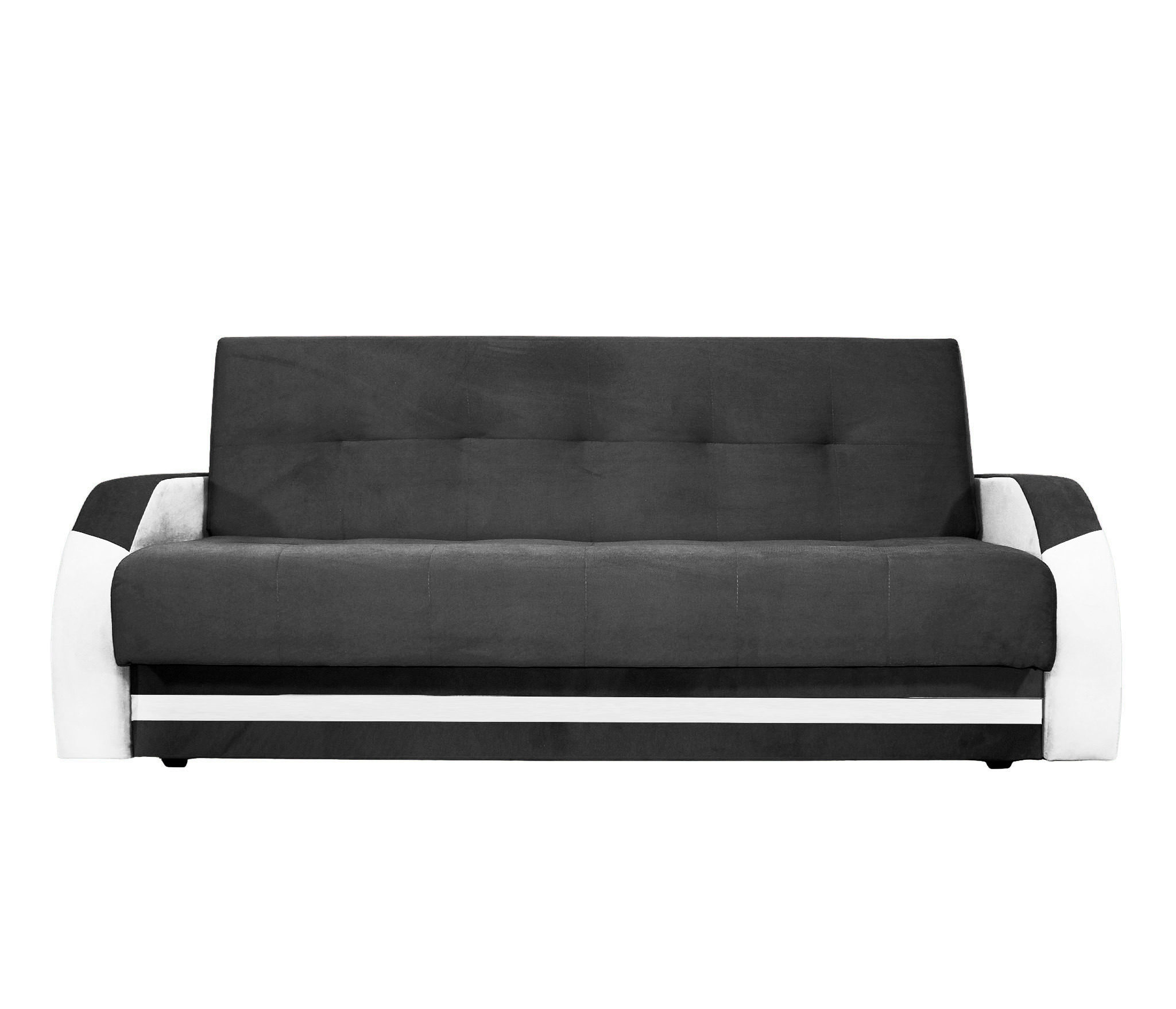 Изображение товара Диван раскладной Meblines Феникс 220x100 см велюр цвет черный