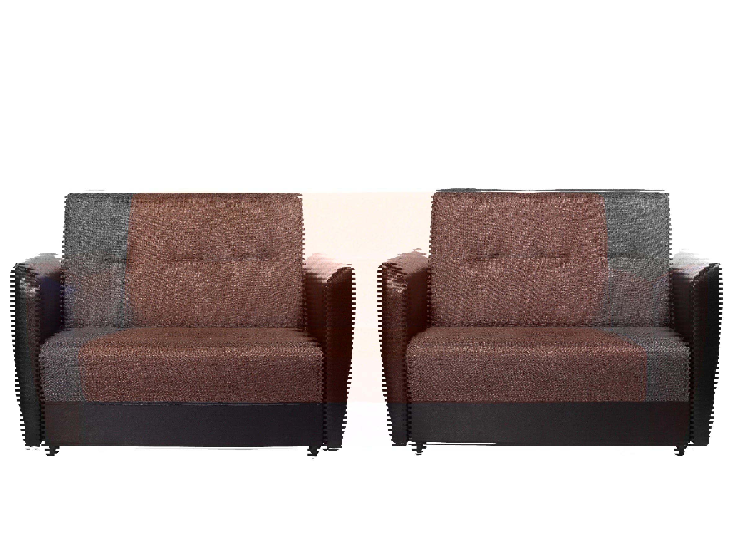 Изображение товара Диван раскладной Meblines Амстердам 225x100 см рогожка коричневая