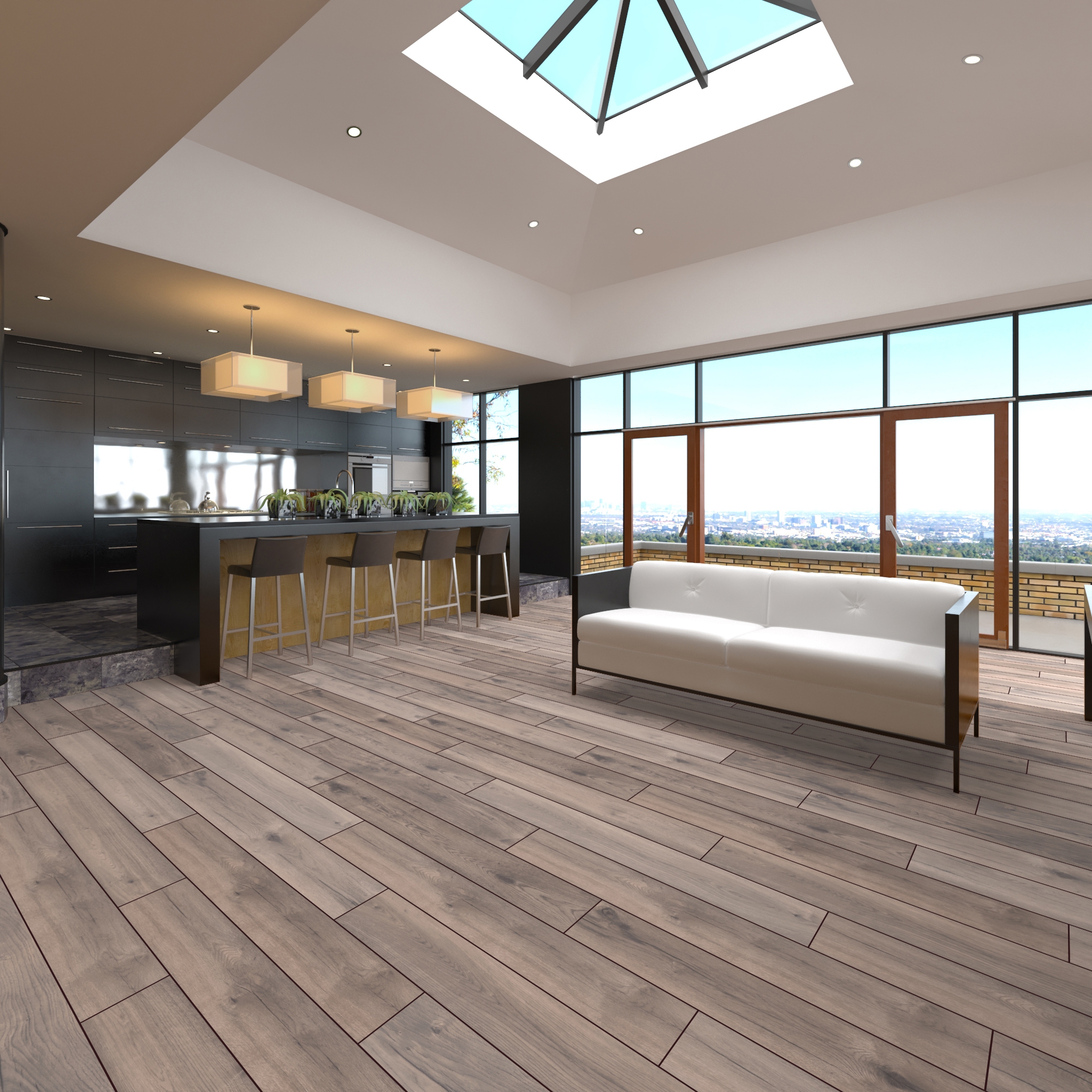 Изображение товара Ламинат Loft Пирена Дуб 32 класс толщина 8 мм с фаской 2.131 м для дома и офиса Изображение товара Ламинат Loft Пирена Дуб 32 класс толщина 8 мм с фаской 2.131 м для дома и офиса
